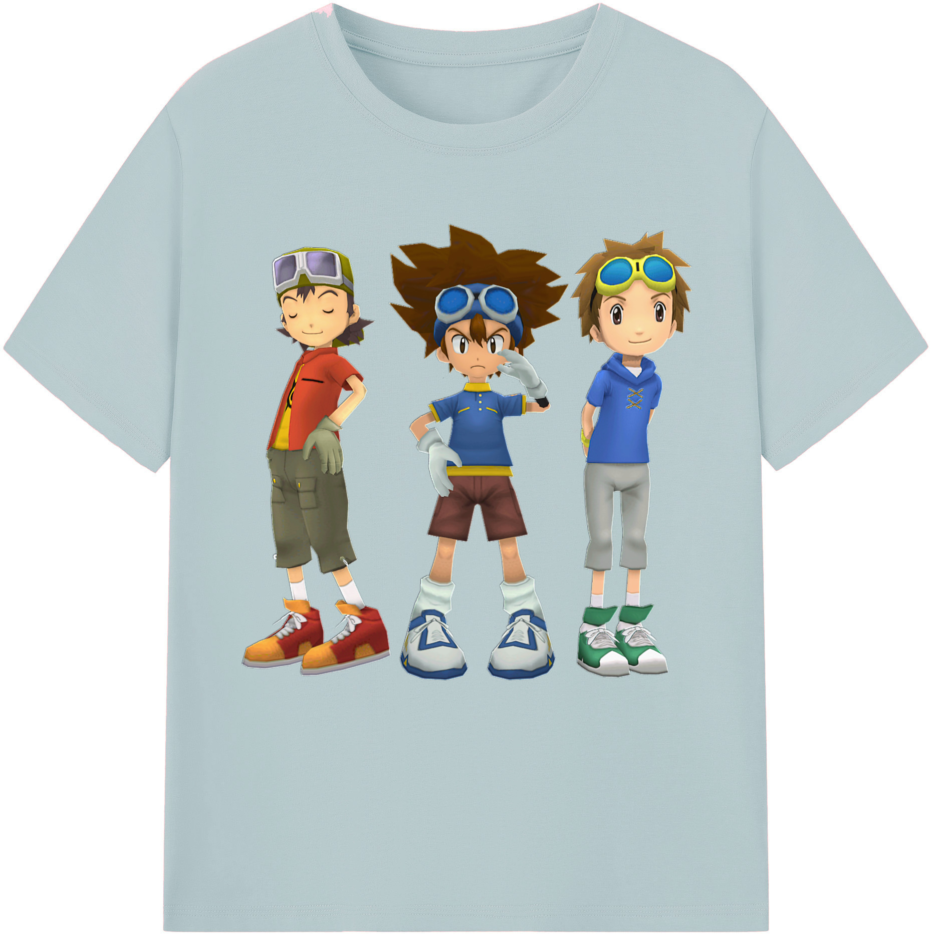 （画像用） Digimon デジタルモンスター/デジモン 綿100％半袖Tシャツ（フロントプリント）